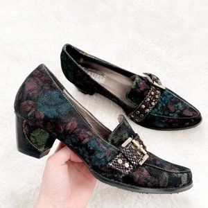 L’ Artiste Spring Step Shala Pump Heeled Loafer Mules Sz 9